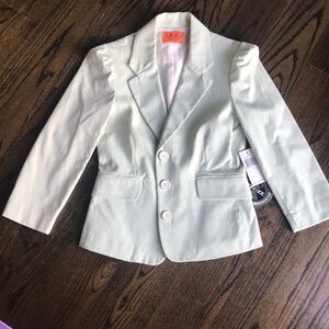 Juicy Couture snap stripe twill seeksucker jacket